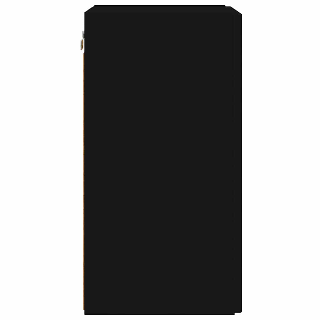 vidaXL Ντουλάπι Τηλεόρασης Τοίχου 2 pcs Μαύρο 30 x 31 x 60 εκ