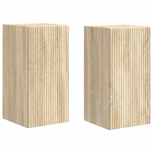 vidaXL Ντουλάπι Τηλεόρασης Τοίχου 2 pcs Σονόμα 30 x 31 x 60 εκ