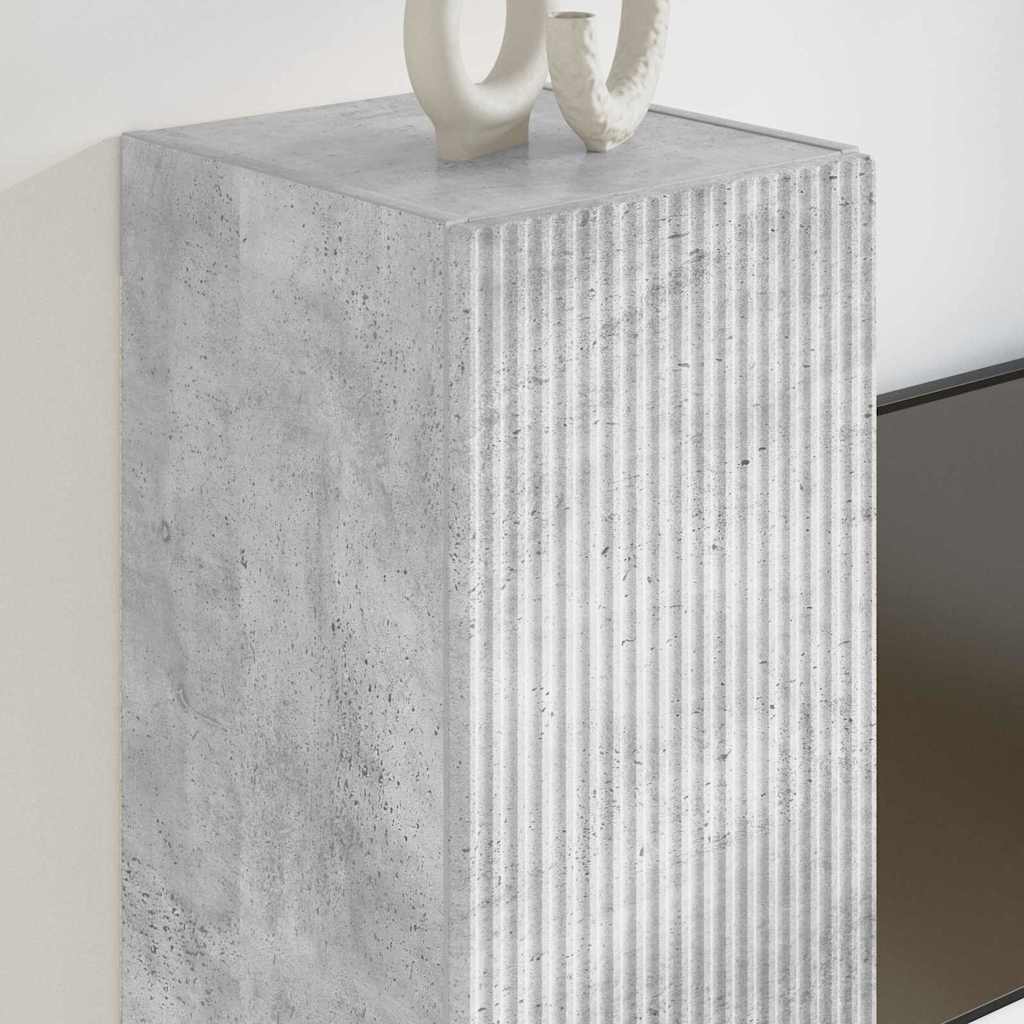 vidaXL Ντουλάπι Τηλεόρασης Τοίχου Επιτοίχιο Σκυρόδεμα 30 x 31 x 60 εκ