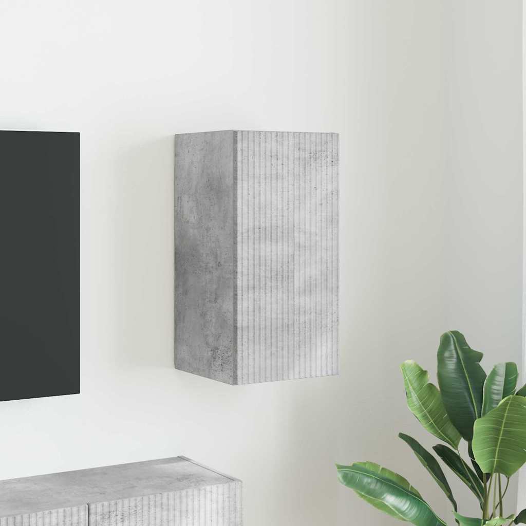 vidaXL Ντουλάπι Τηλεόρασης Τοίχου Επιτοίχιο Σκυρόδεμα 30 x 31 x 60 εκ