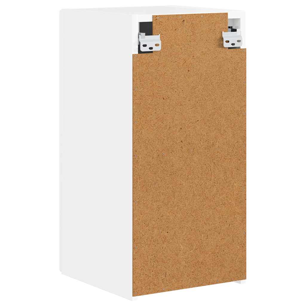 vidaXL Ντουλάπι Τηλεόρασης Τοίχου Λαμπερό Λευκό 30 x 31 x 60 εκ