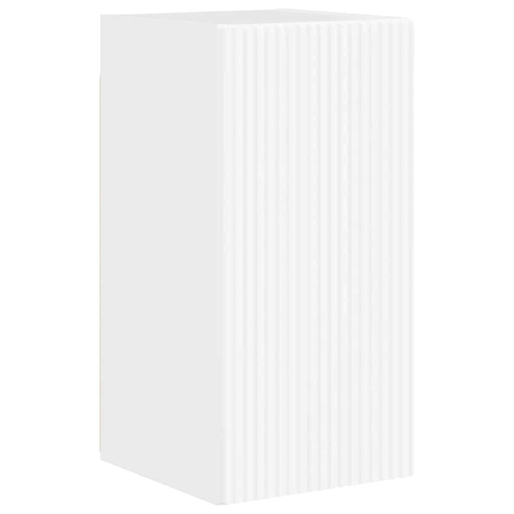 vidaXL Ντουλάπι Τηλεόρασης Τοίχου 2 pcs Λαμπερό Λευκό 30 x 31 x 60 εκ