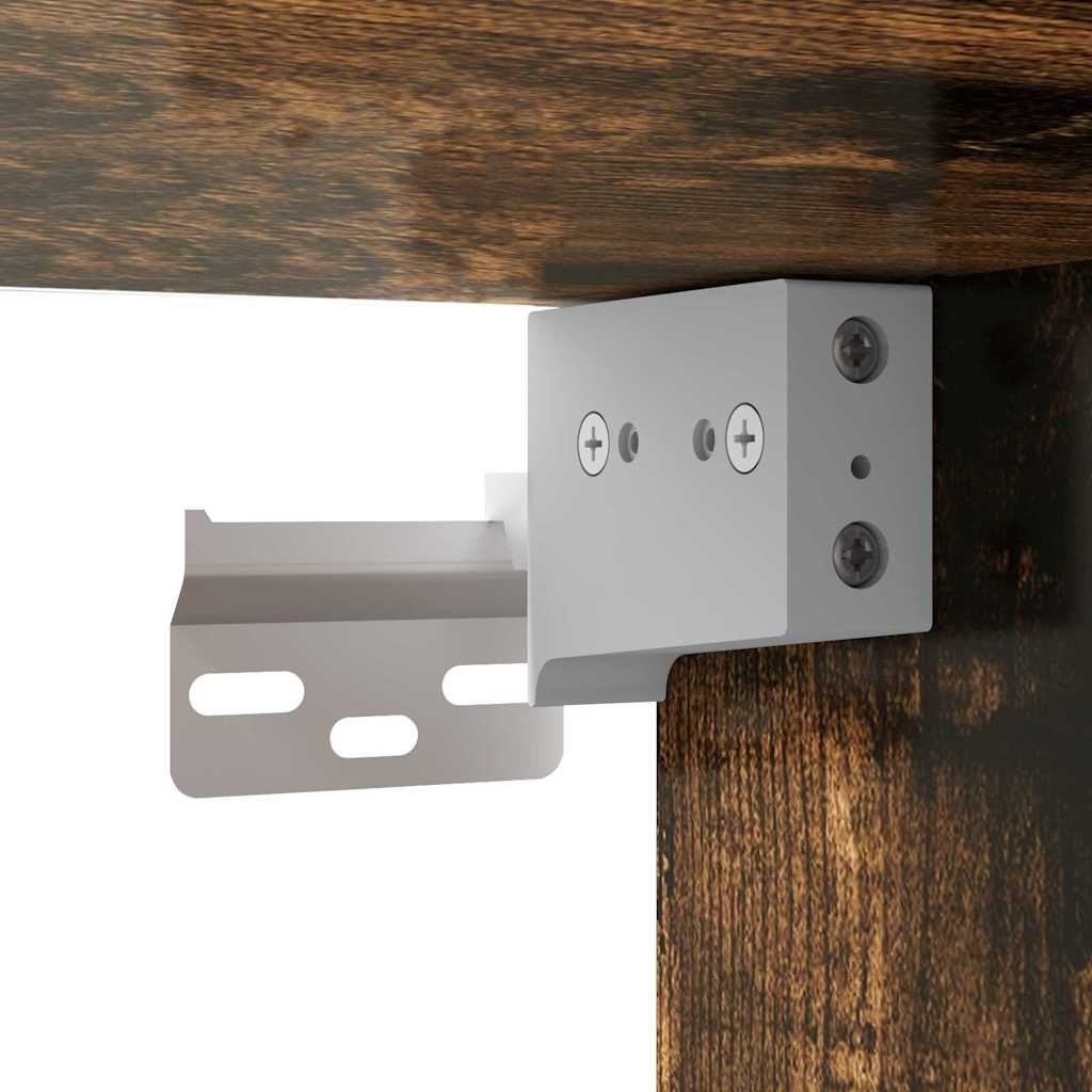 vidaXL Ντουλάπι Τηλεόρασης Τοίχου Καπνιστό Δρύς 30 x 31 x 60 εκ