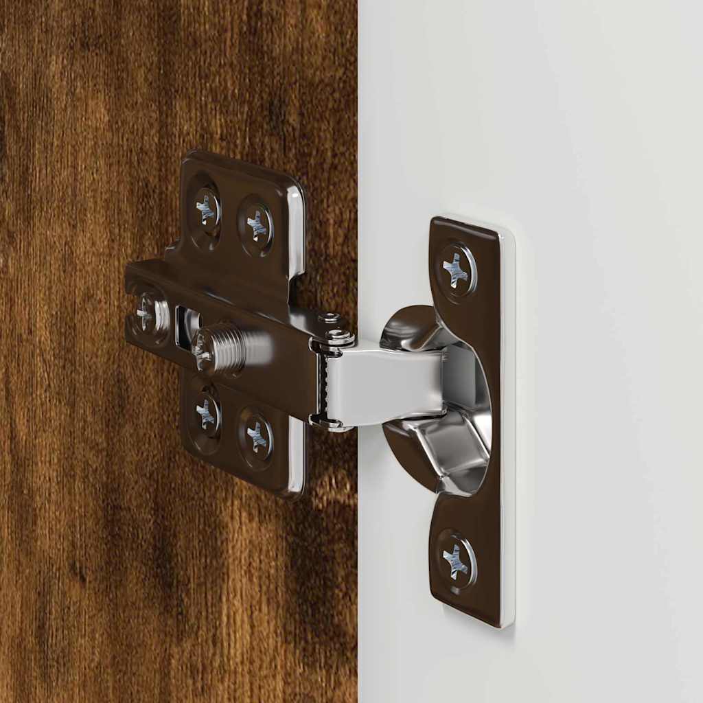 vidaXL Ντουλάπι Τηλεόρασης Τοίχου 2 pcs Καπνιστό Δρύς 30 x 31 x 60 εκ