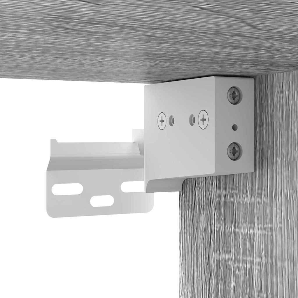 vidaXL Ντουλάπι Τηλεόρασης Τοίχου Γκρίζο Σονομα 30 x 31 x 60 εκ