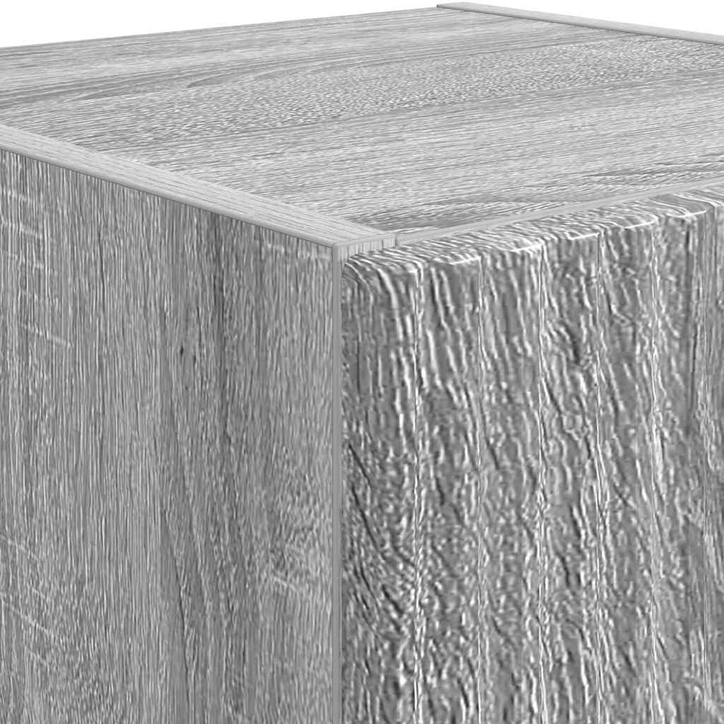 vidaXL Ντουλάπι Τηλεόρασης Τοίχου 2 pcs Γκρίζο Σονομα 30 x 31 x 60 εκ