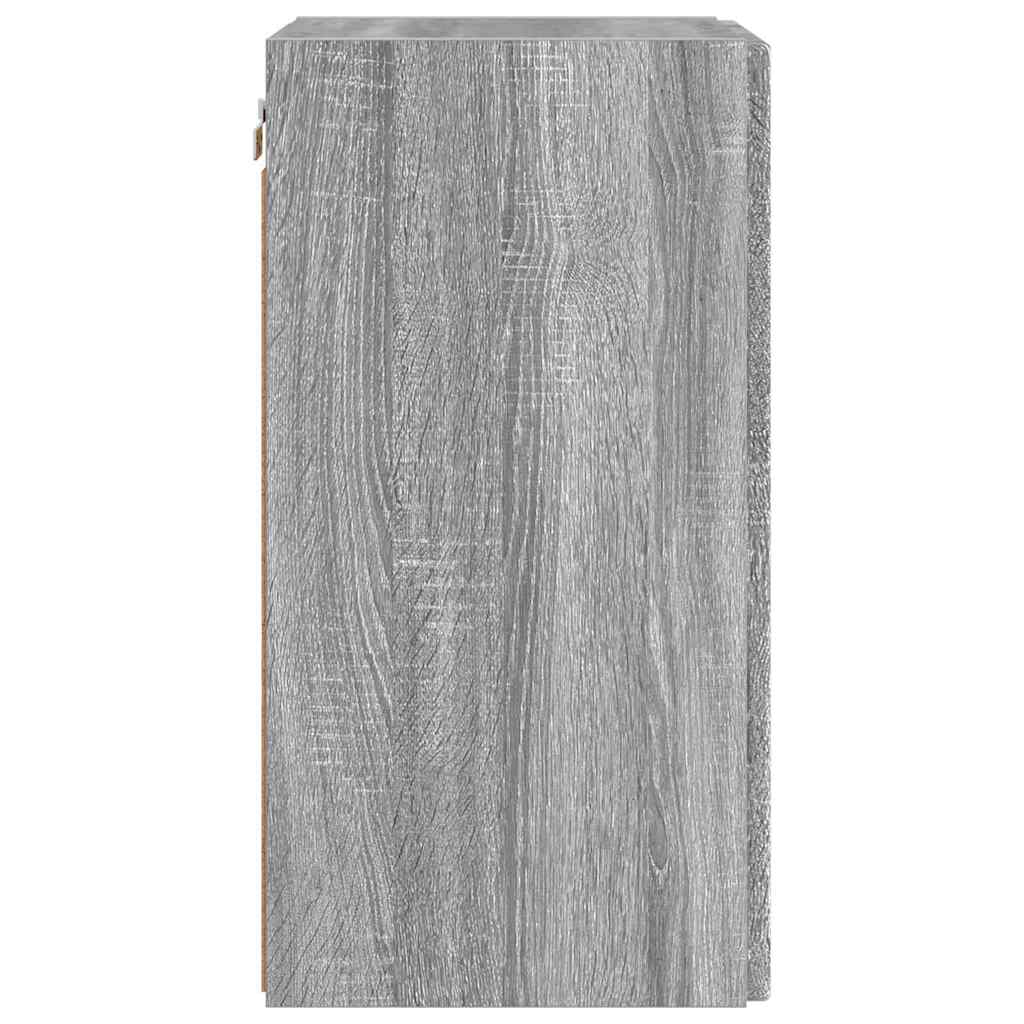 vidaXL Ντουλάπι Τηλεόρασης Τοίχου 2 pcs Γκρίζο Σονομα 30 x 31 x 60 εκ