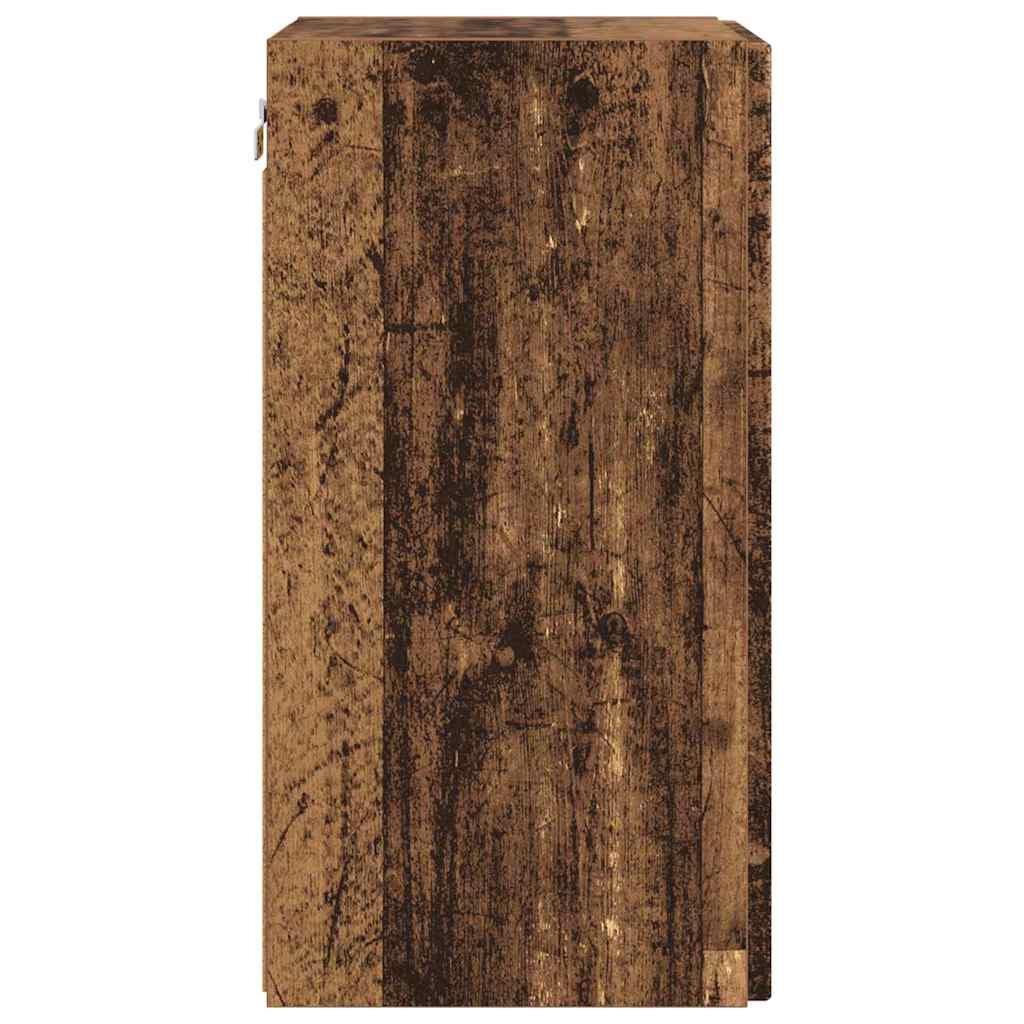vidaXL Ντουλάπι Τηλεόρασης Τοίχου Επιτοίχιο Παλιό Ξύλο 30 x 31 x 60 εκ