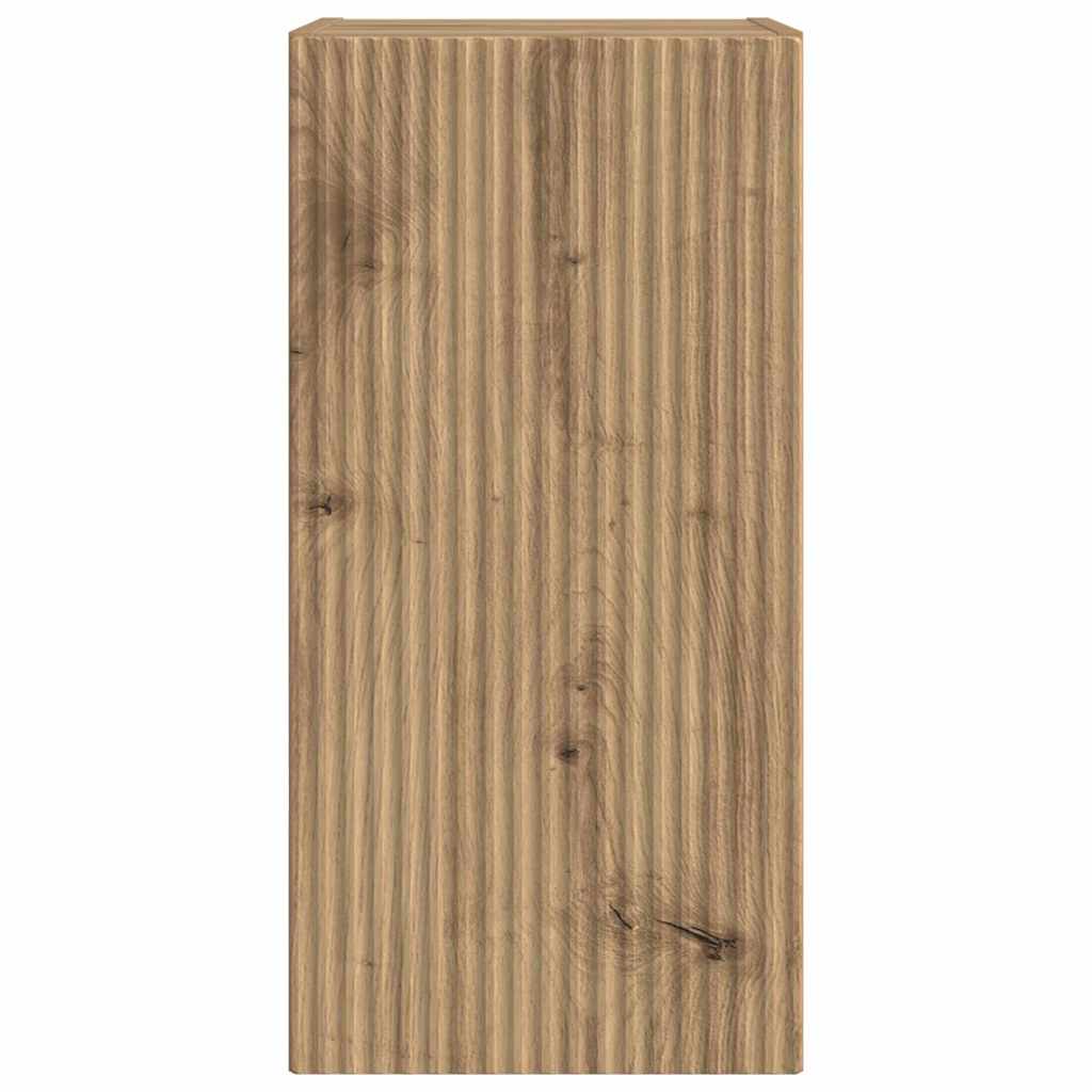 vidaXL Ντουλάπι Τηλεόρασης Τοίχου 2 pcs Καρυδιά Χειροποίητης Εργασίας