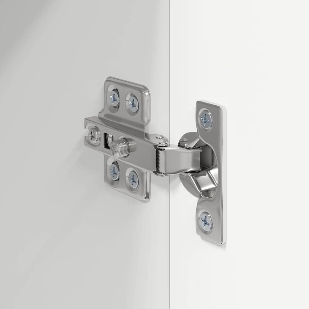 vidaXL Ντουλάπι Τηλεόρασης Τοίχου 2 pcs Λευκό 30 x 31 x 80 εκ.