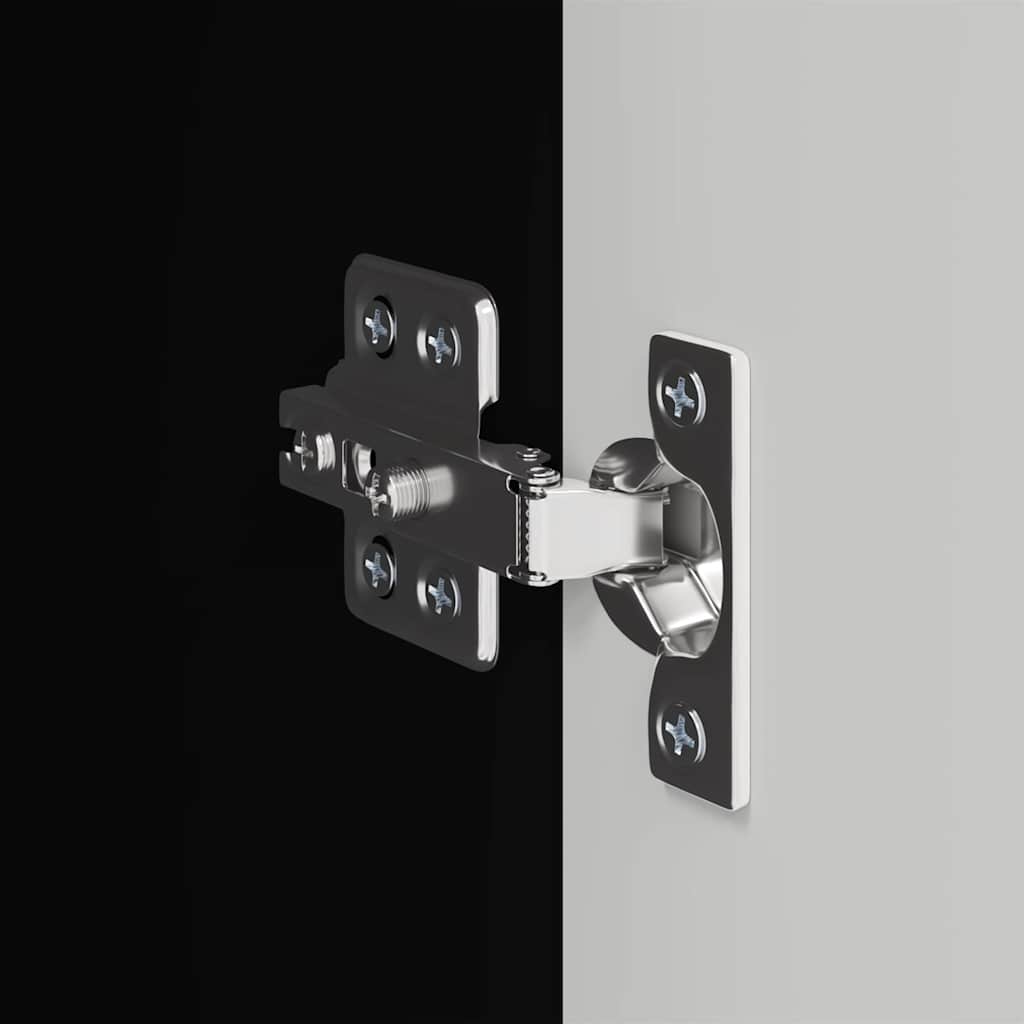 vidaXL Ντουλάπι Τηλεόρασης Τοίχου Επιτοίχιο Μαύρο 30 x 31 x 80 εκ.