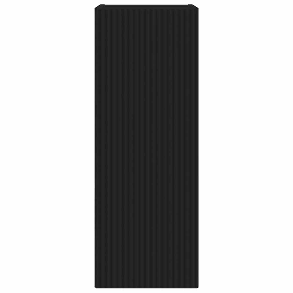 vidaXL Ντουλάπι Τηλεόρασης Τοίχου 2 pcs Μαύρο 30 x 31 x 80 εκ.