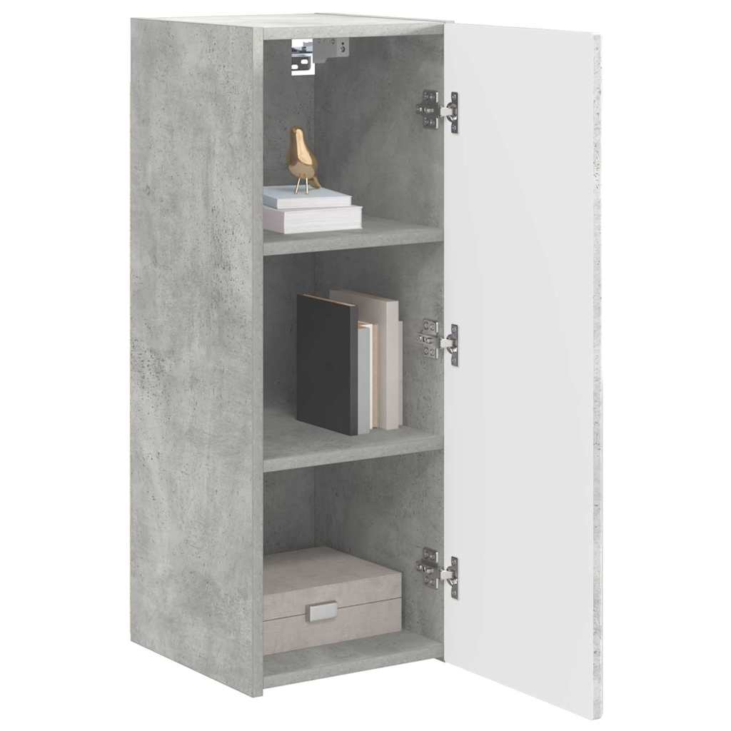 vidaXL Ντουλάπι Τηλεόρασης Τοίχου 2 pcs Σκυρόδεμα 30 x 31 x 80 εκ.