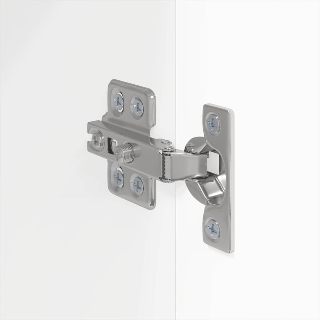 vidaXL Ντουλάπι Τηλεόρασης Τοίχου Λαμπερό Λευκό 30 x 31 x 80 εκ.