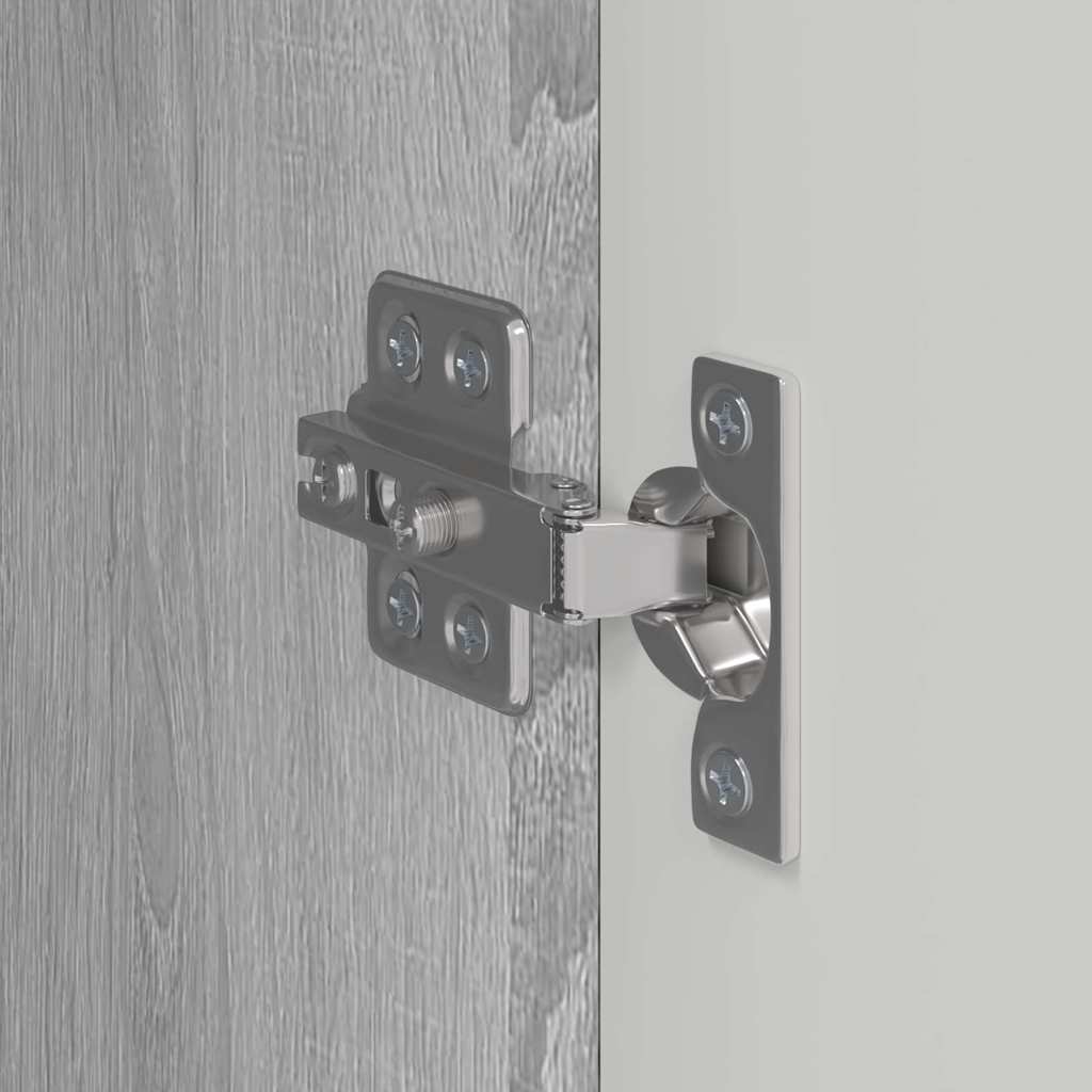 vidaXL Ντουλάπι Τηλεόρασης Τοίχου 2 pcs Γκρίζο Σονομα 30 x 31 x 80 εκ.