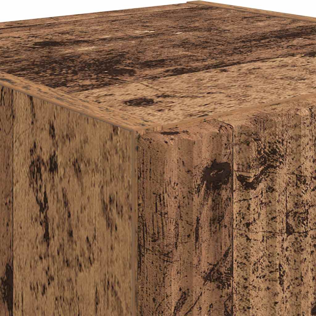 vidaXL Ντουλάπι Τηλεόρασης Τοίχου Παλιό Ξύλο 30 x 31 x 80 εκ.