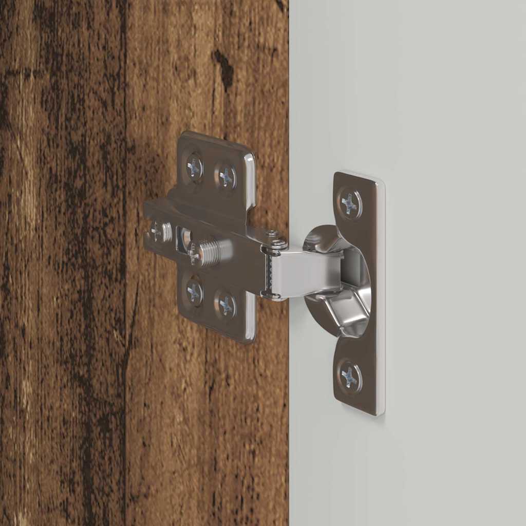 vidaXL Ντουλάπι Τηλεόρασης Τοίχου 2 pcs Παλιό Ξύλο 30 x 31 x 80 εκ.