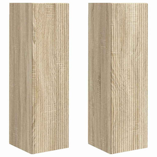 vidaXL Ντουλάπι Τηλεόρασης Τοίχου 2 pcs Σονόμα 30 x 31 x 100 εκ.