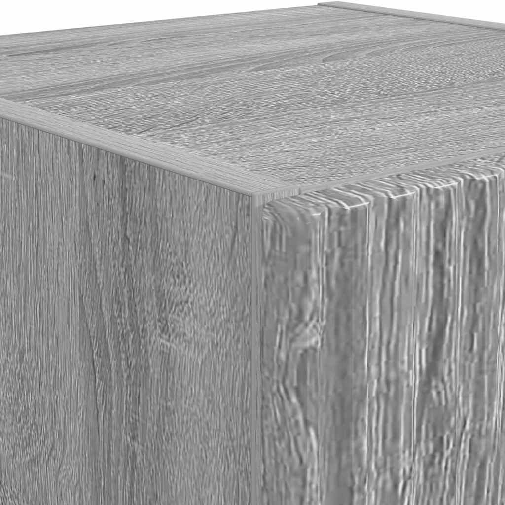 vidaXL Ντουλάπι Τηλεόρασης Τοίχου Γκρίζο Σονομα 30 x 31 x 100 εκ.