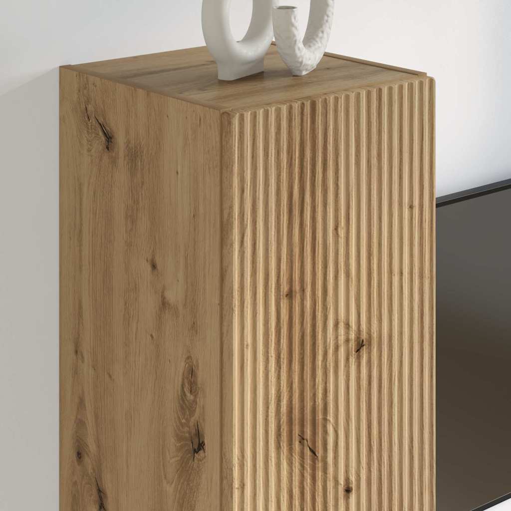 vidaXL Ντουλάπι Τηλεόρασης Τοίχου Καρυδιά Χειροποίητης Εργασίας