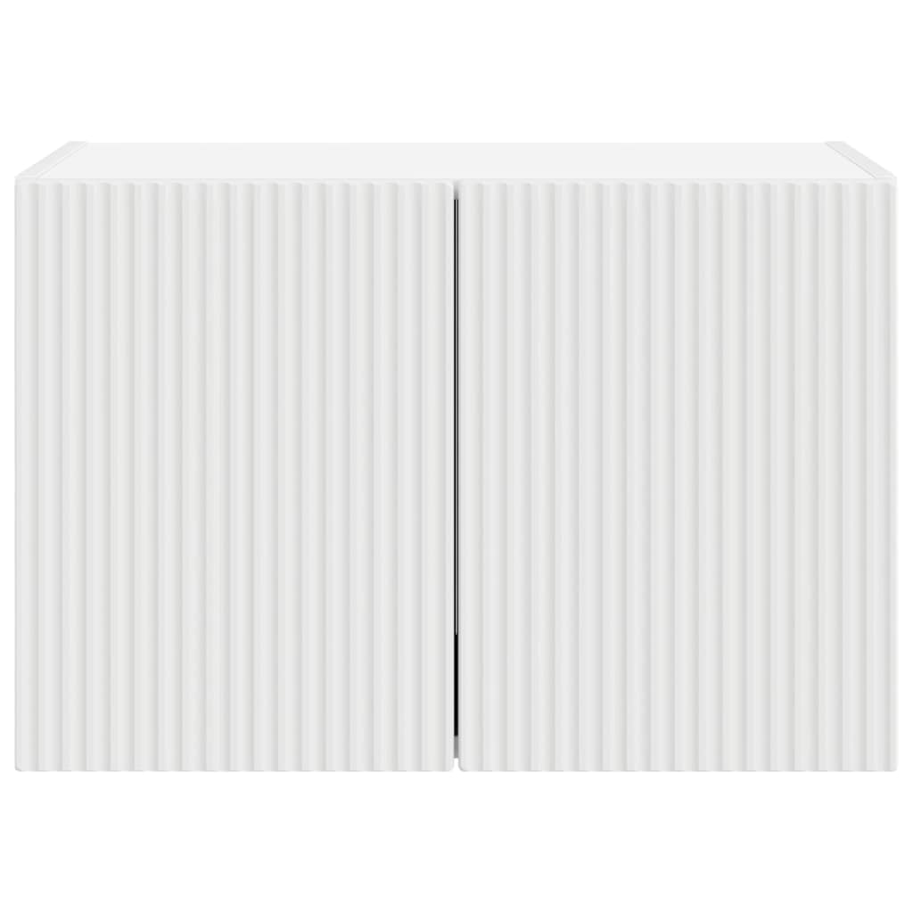 vidaXL Ντουλάπι Τηλεόρασης Τοίχου Επιτοίχιο Λευκό 59,5 x 31 x 40 εκ