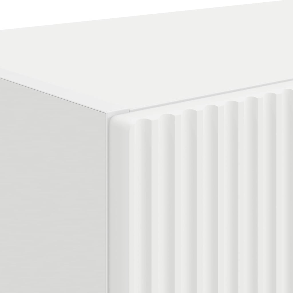 vidaXL Ντουλάπι Τηλεόρασης Τοίχου 2 pcs Λευκό 59,5 x 31 x 40 εκ