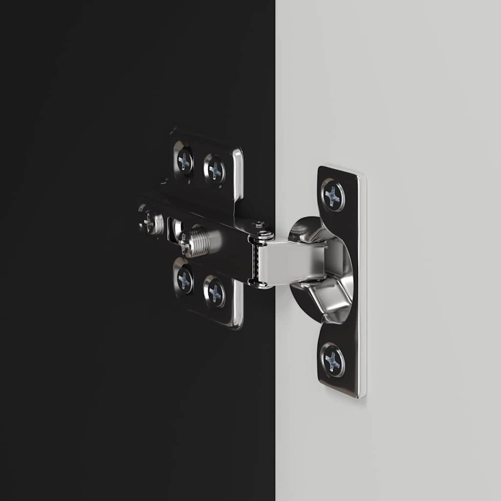 vidaXL Ντουλάπι Τηλεόρασης Τοίχου Επιτοίχιο Μαύρο 59,5 x 31 x 40 εκ