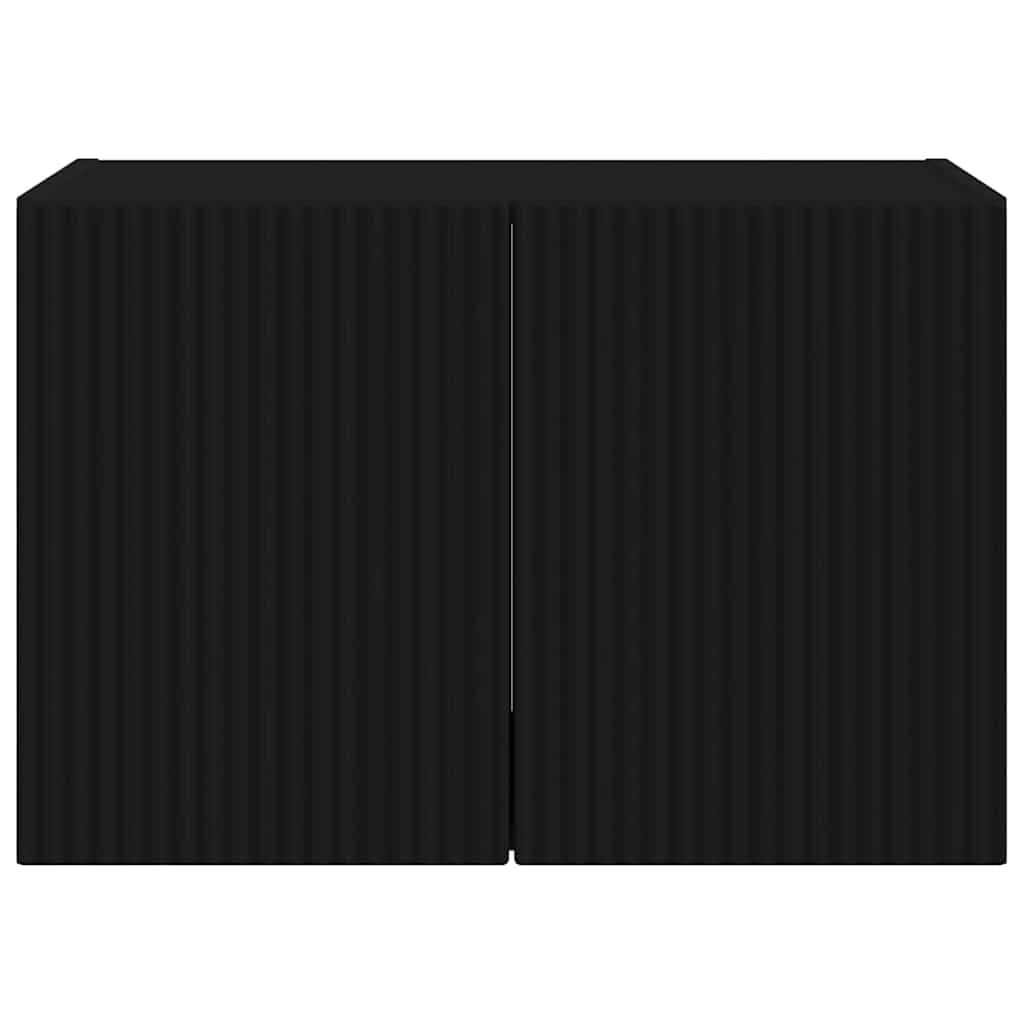 vidaXL Ντουλάπι Τηλεόρασης Τοίχου Επιτοίχιο Μαύρο 59,5 x 31 x 40 εκ