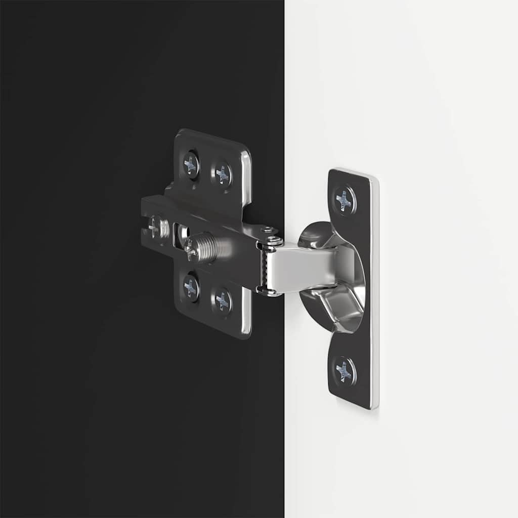 vidaXL Ντουλάπι Τηλεόρασης Τοίχου Επιτοίχιο Μαύρο 59,5 x 31 x 60 εκ