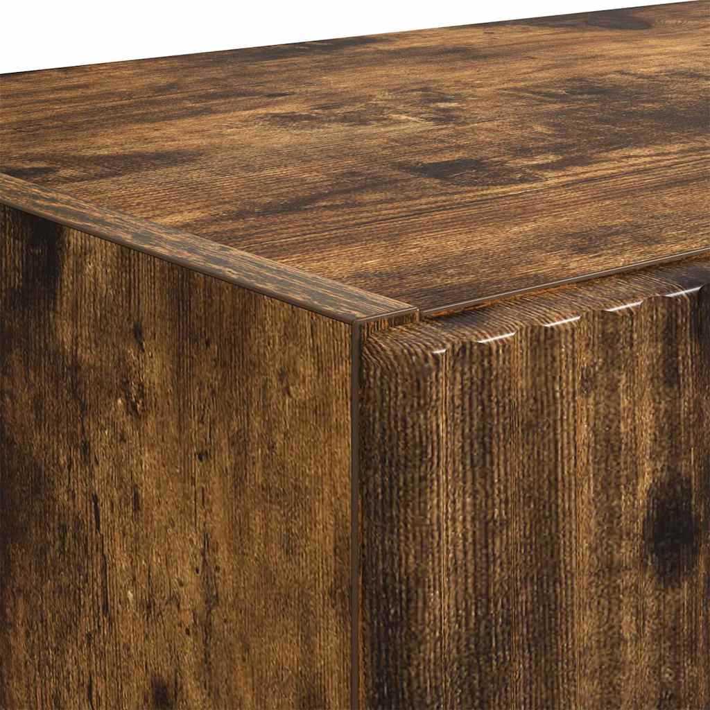 vidaXL Ντουλάπι Τηλεόρασης Τοίχου Καπνιστό Δρύς 59,5 x 31 x 80 εκ