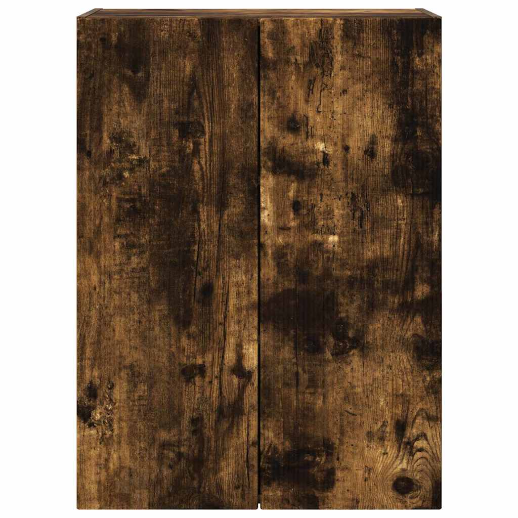 vidaXL Ντουλάπι Τηλεόρασης Τοίχου Καπνιστό Δρύς 59,5 x 31 x 80 εκ