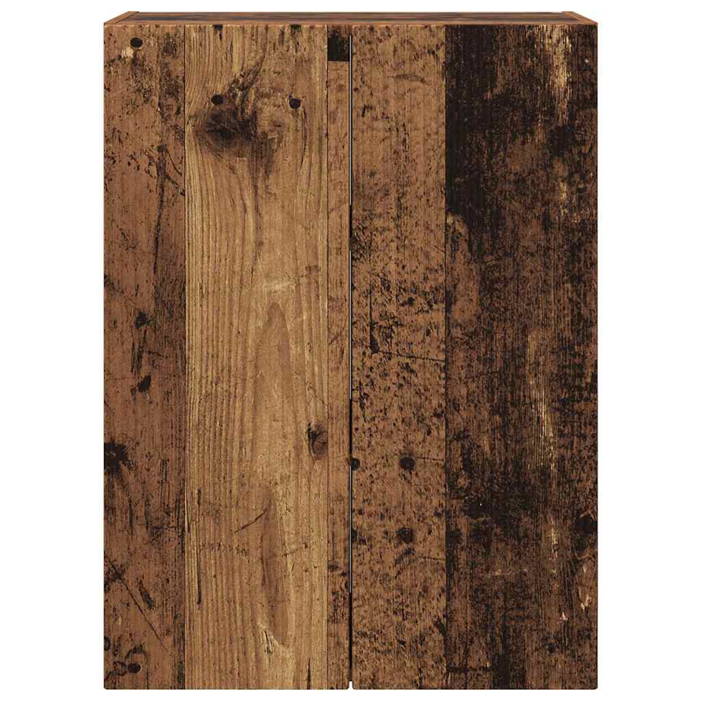 vidaXL Ντουλάπι Τηλεόρασης Τοίχου Παλιό Ξύλο 59,5 x 31 x 80 εκ