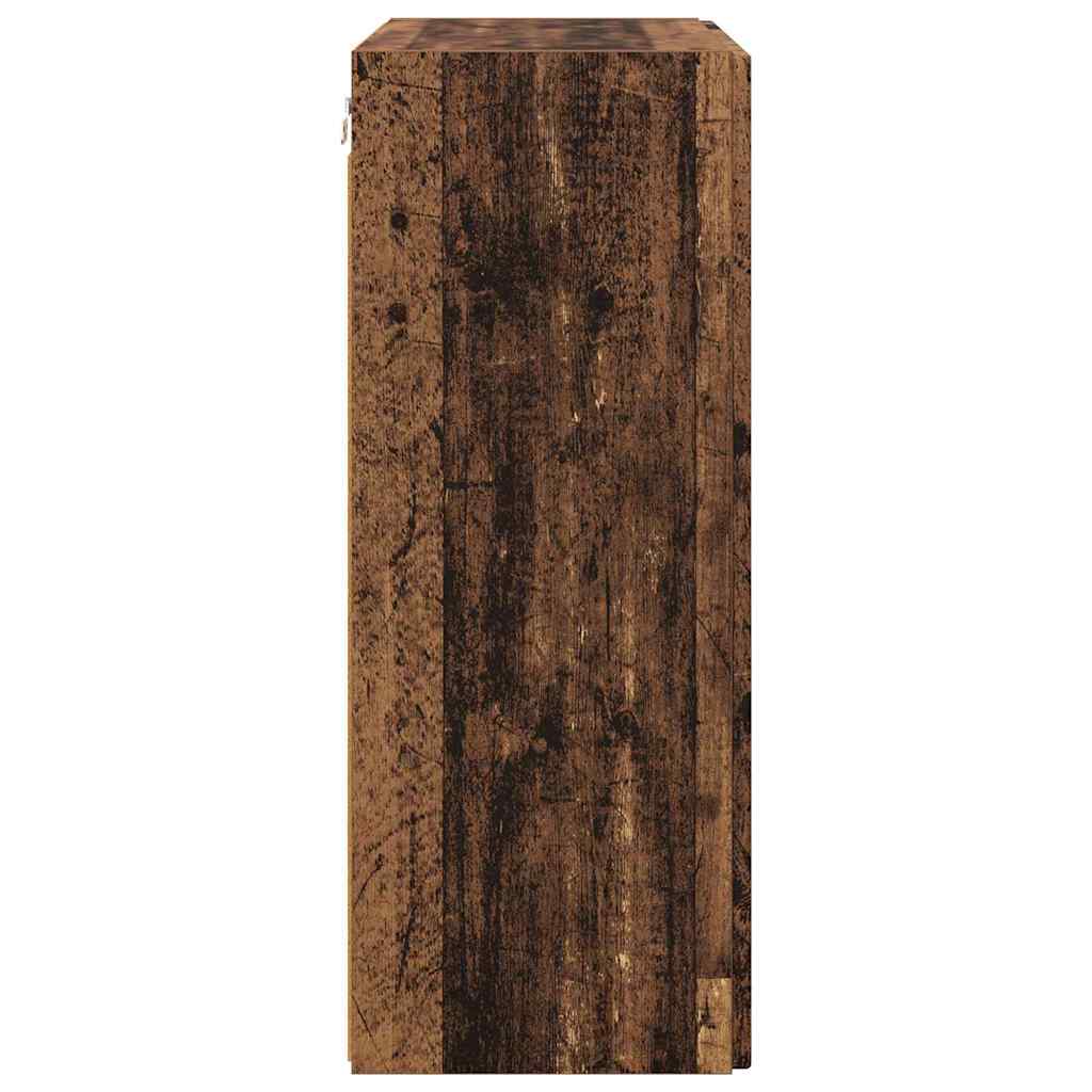 vidaXL Ντουλάπι Τηλεόρασης Τοίχου Παλιό Ξύλο 59,5 x 31 x 80 εκ