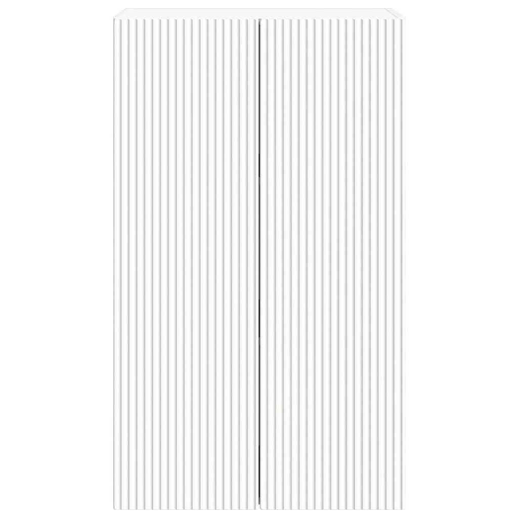 vidaXL Ντουλάπι Τηλεόρασης Τοίχου Επιτοίχιο Λευκό 59,5 x 31 x 100 εκ.