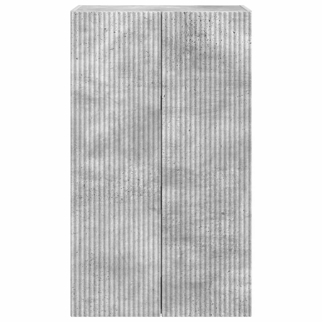 vidaXL Ντουλάπι Τηλεόρασης Τοίχου Σκυρόδεμα Γκρι 59,5 x 31 x 100 εκ.