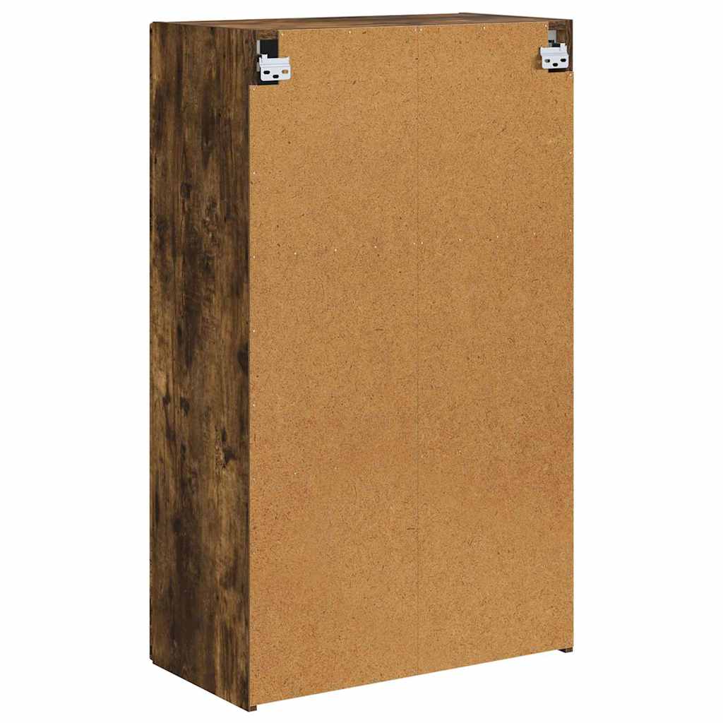 vidaXL Ντουλάπι Τηλεόρασης Τοίχου Καπνιστό Δρύς 59,5 x 31 x 100 εκ.