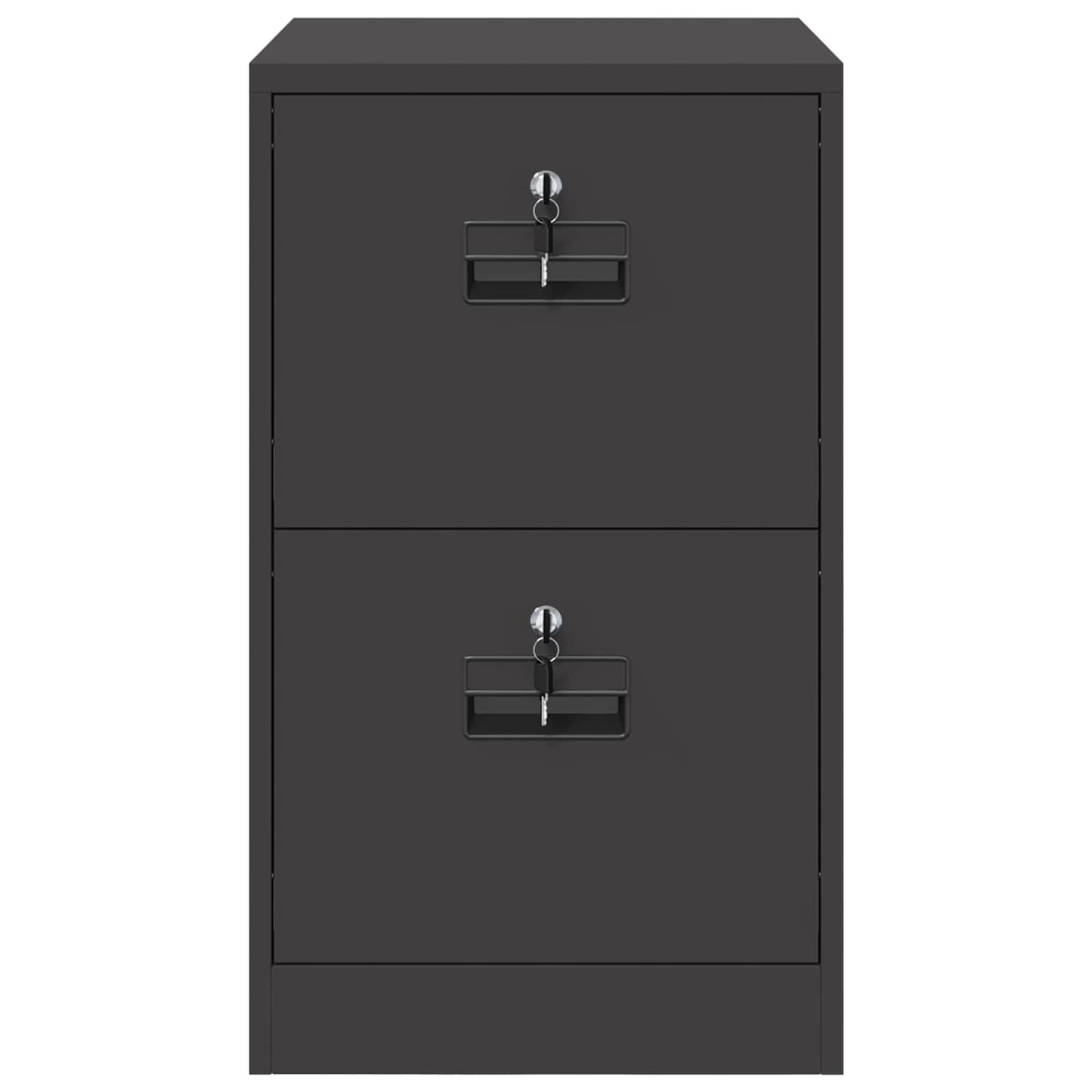 vidaXL Ντουλάπα Αρχείων Μαύρο 44 x 50 x 106.5 εκ Ψυχρής Έλασης Χάλυβας