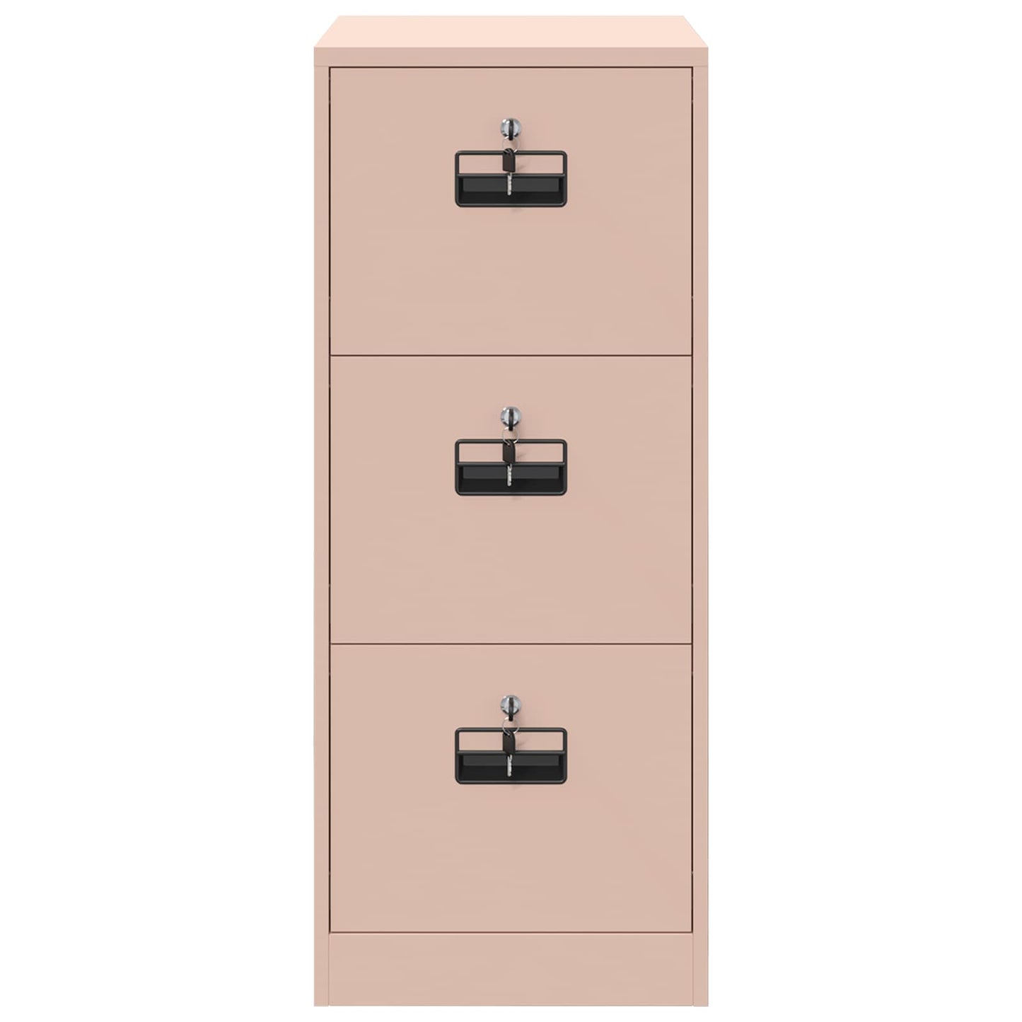 vidaXL Ντουλάπα Αρχείων Ροζ 44 x 50 x 106.5 εκ Ψυχρής Έλασης Χάλυβας