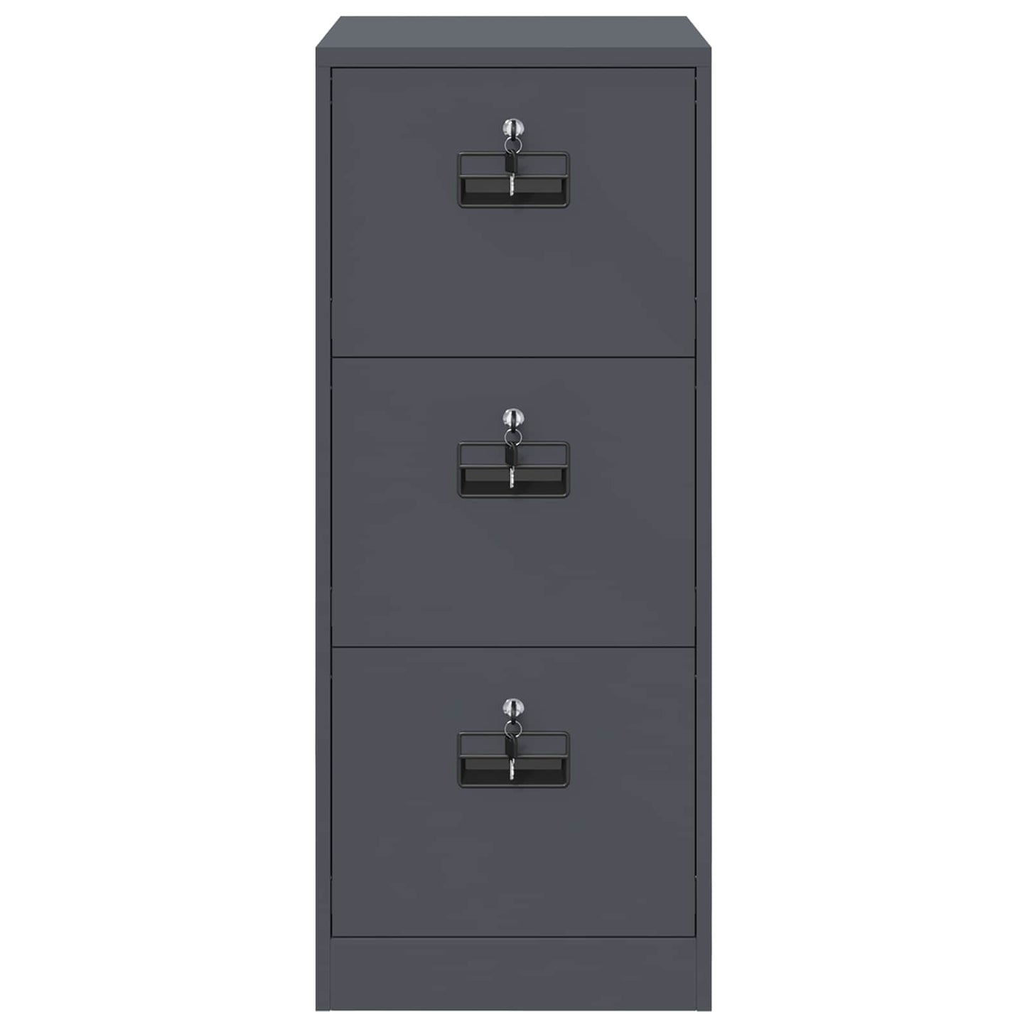 vidaXL Ντουλάπα Αρχείων με συρτάρι με ράφι Ανθρακί 44 x 50 x 106.5 εκ