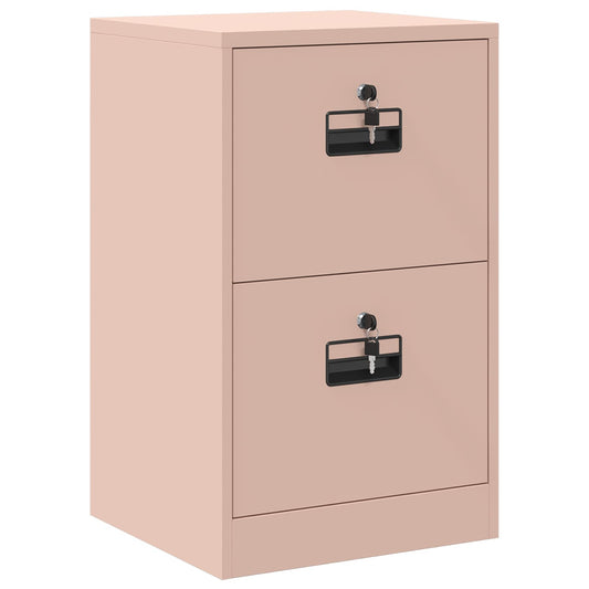 vidaXL Ντουλάπα Αρχείων Ροζ 45,5 x 42 x 74,5 εκ Ψυχρής Έλασης Χάλυβας