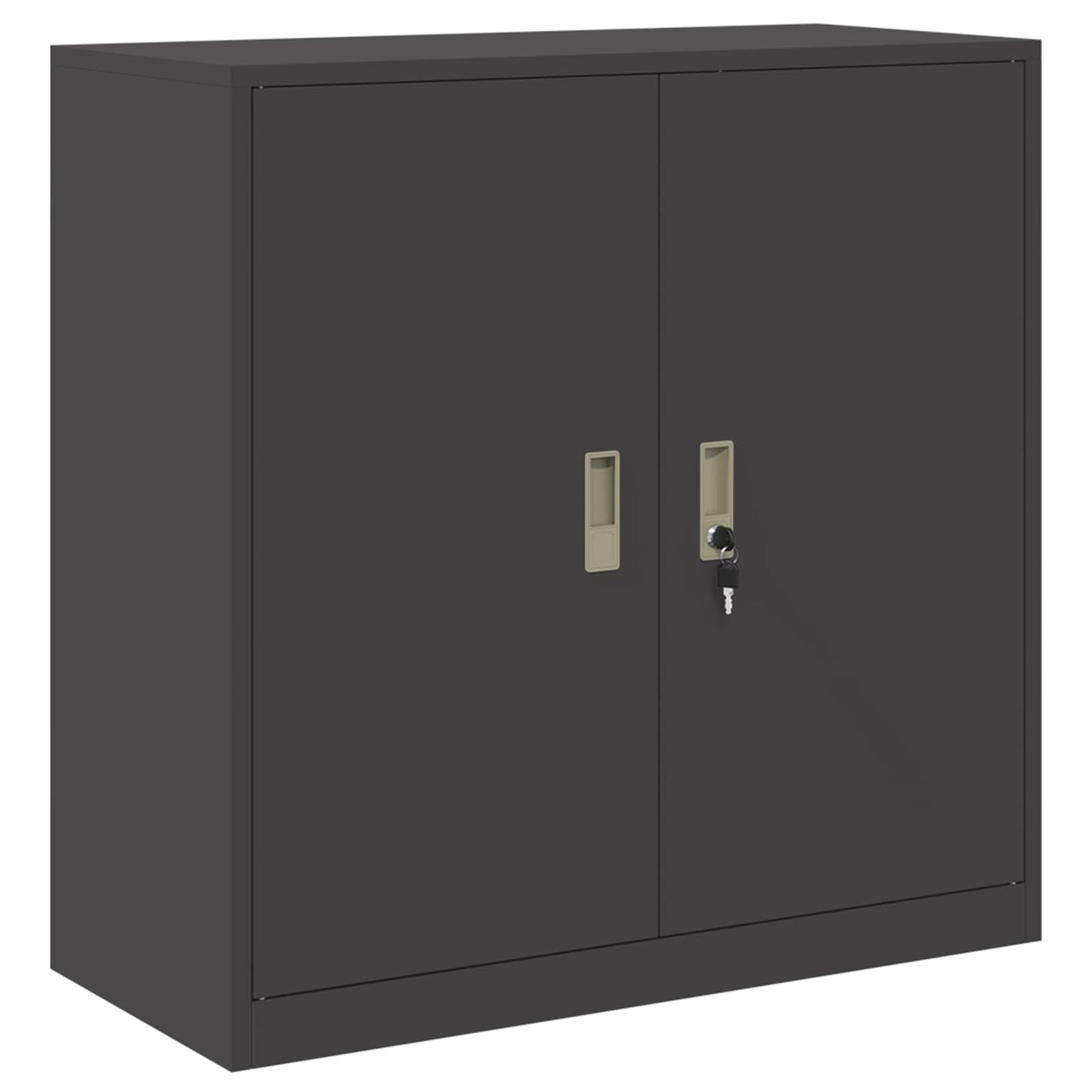 vidaXL Ντουλάπι αποθήκευσης Μαύρο 90 x 40 x 90 cm Ατσάλι