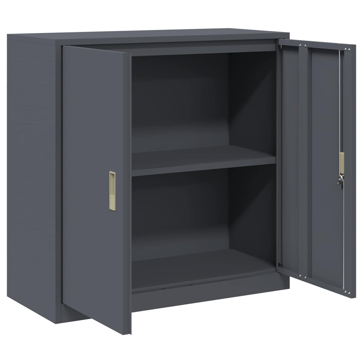 vidaXL Ντουλάπι αποθήκευσης Ανθρακί 90 x 40 x 90 cm Ατσάλι