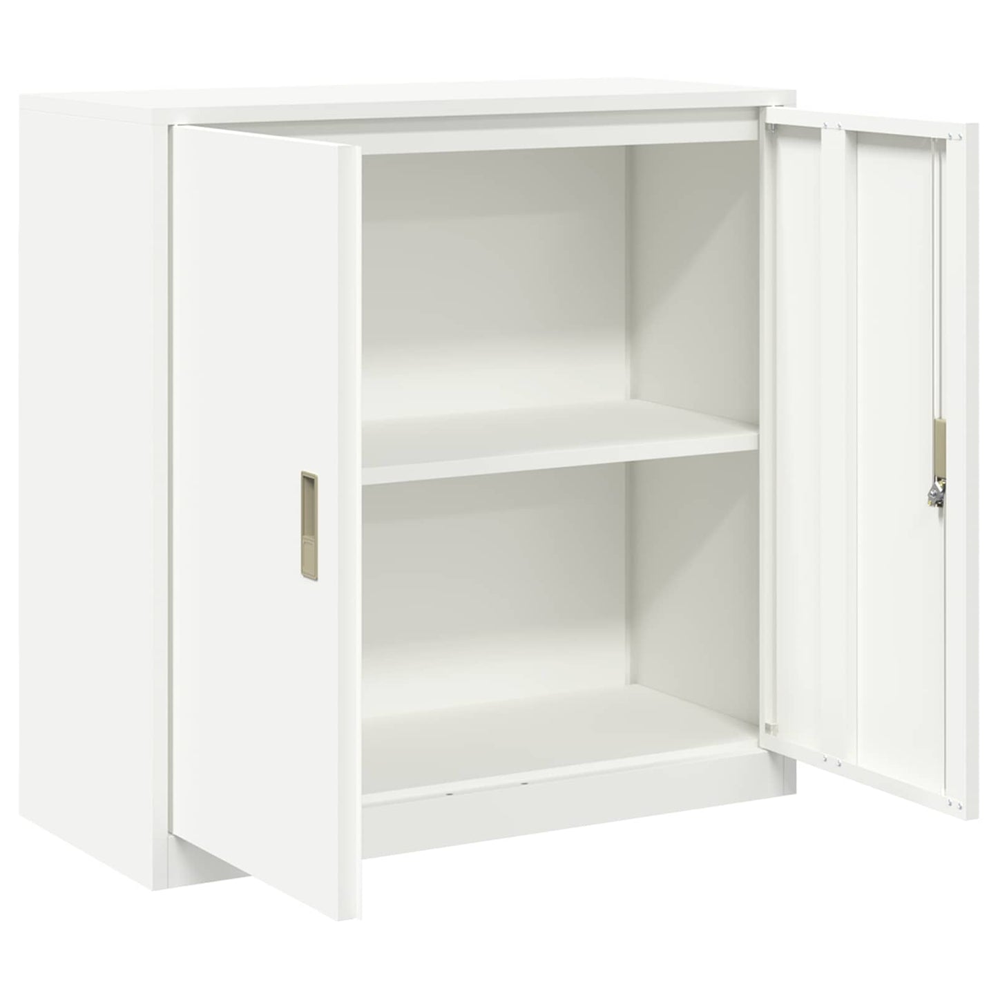 vidaXL Ντουλάπι αποθήκευσης Λευκός 90 x 40 x 90 cm Ατσάλι