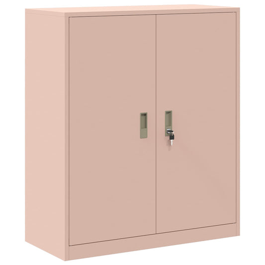 vidaXL Ντουλάπι αποθήκευσης Ροζ 90 x 40 x 105 cm Ατσάλι