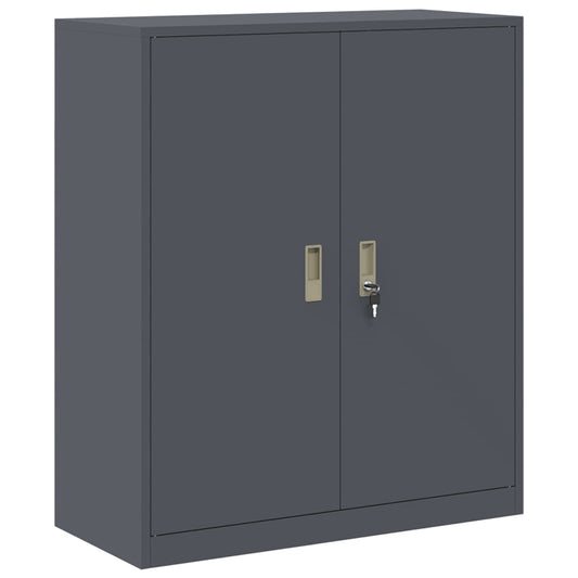 vidaXL Ντουλάπι αποθήκευσης Ανθρακί 90 x 40 x 105 cm Ατσάλι