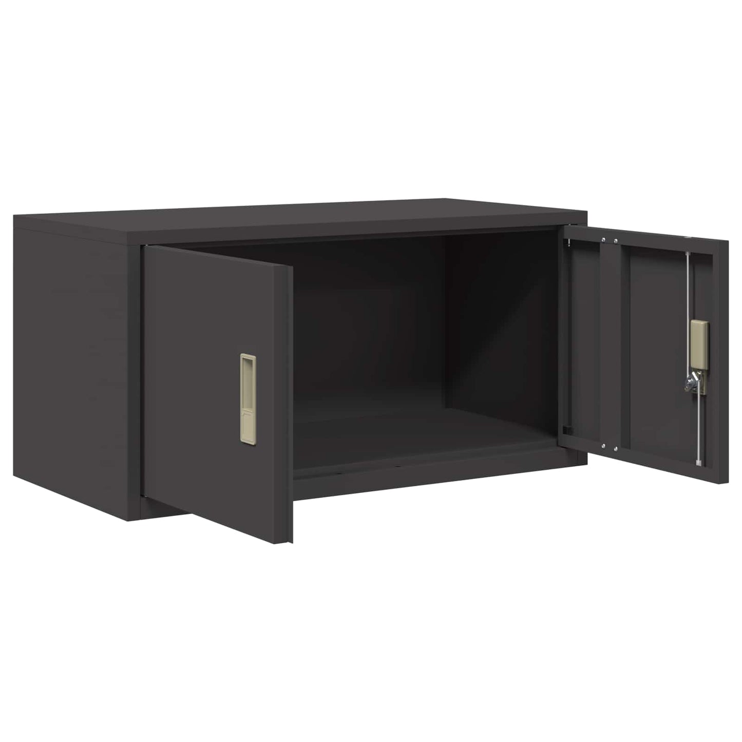 vidaXL Ντουλάπι αποθήκευσης Μαύρο 80 x 40 x 40 cm Ατσάλι