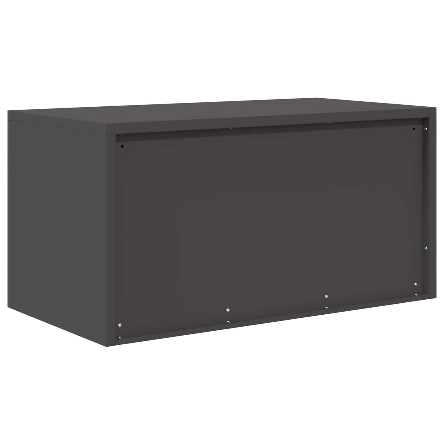 vidaXL Ντουλάπι αποθήκευσης Μαύρο 80 x 40 x 40 cm Ατσάλι