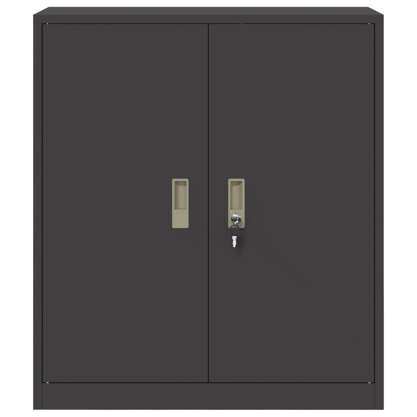 vidaXL Ντουλάπι αποθήκευσης Μαύρο 80 x 40 x 90 εκ Ατσάλι