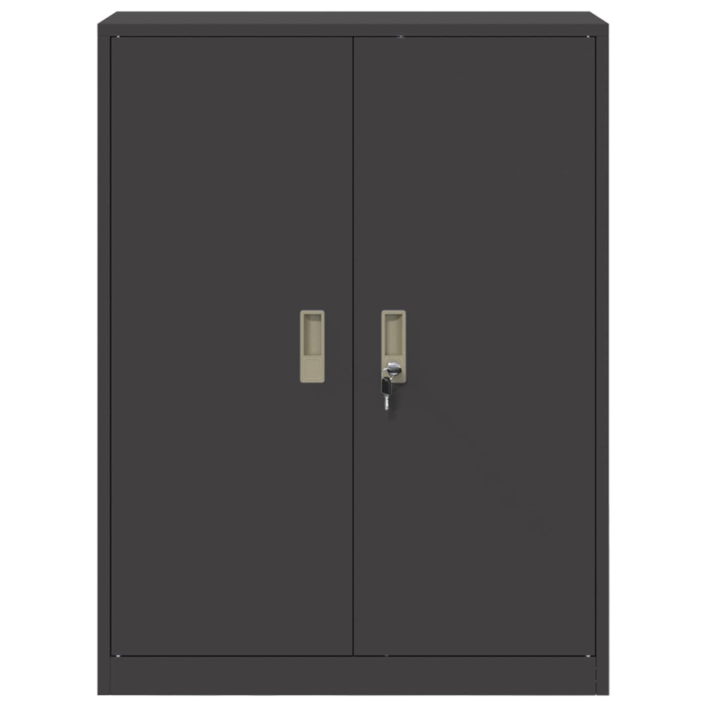vidaXL Ντουλάπι αποθήκευσης Μαύρο 80 x 40 x 105 εκ Ατσάλι
