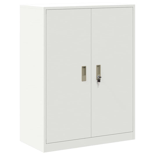 vidaXL Ντουλάπι αποθήκευσης Λευκός 80 x 40 x 105 εκ Ατσάλι